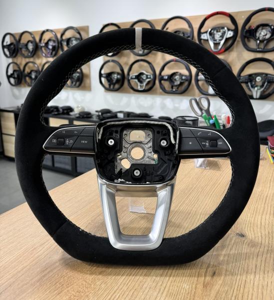Audi A4 B9 Q7 SQ7 4M S Line Lenkrad neu beziehen Design L372